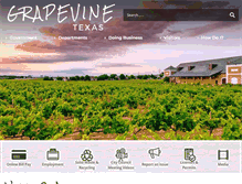 Tablet Screenshot of grapevinetexas.gov